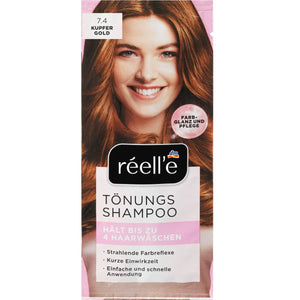 réell'e - Shampooing colorant 7.4 or cuivré